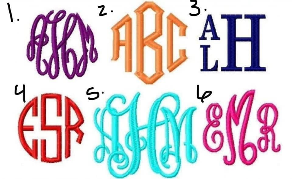 Embrodiered Monogram