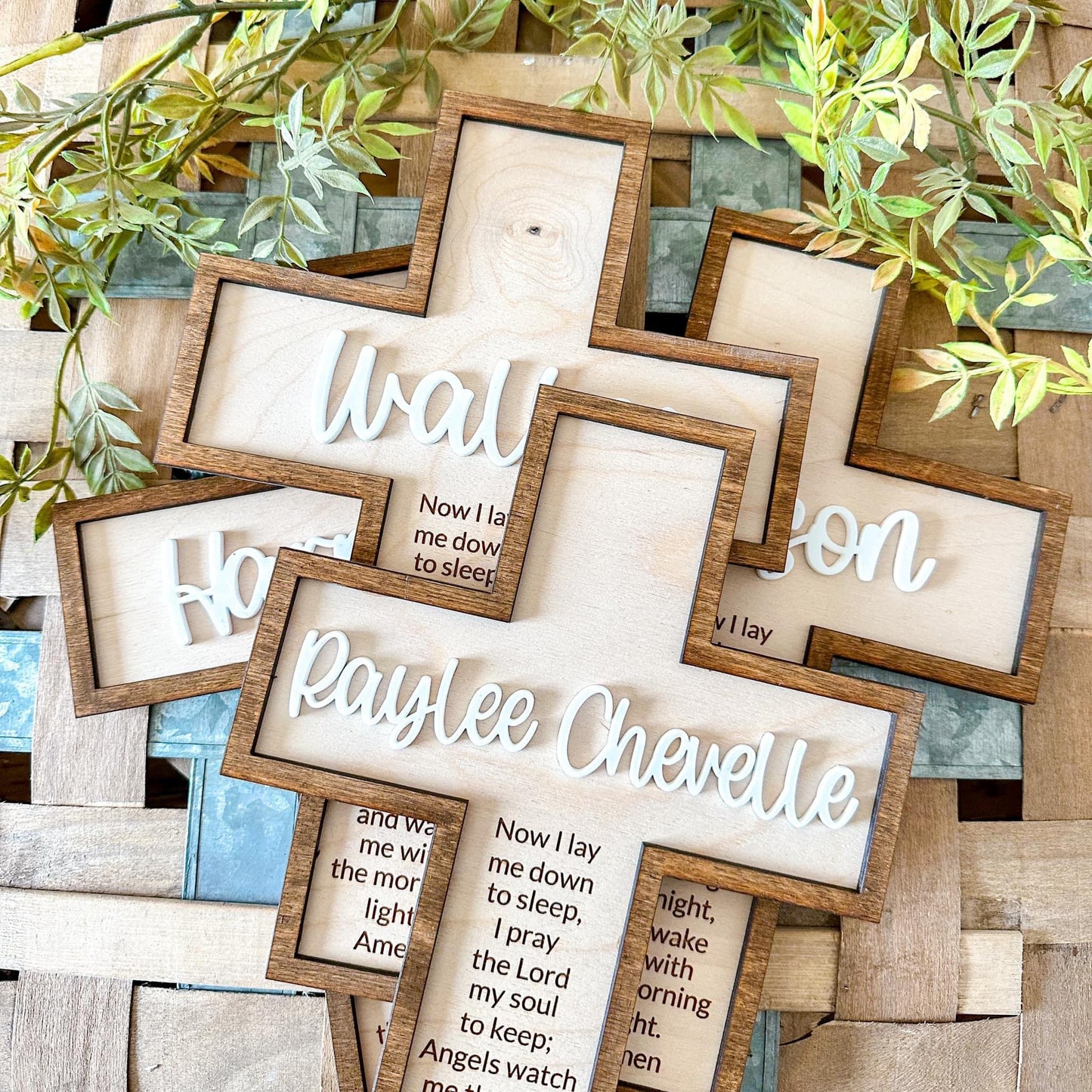 Now I lay me down to sleep cross