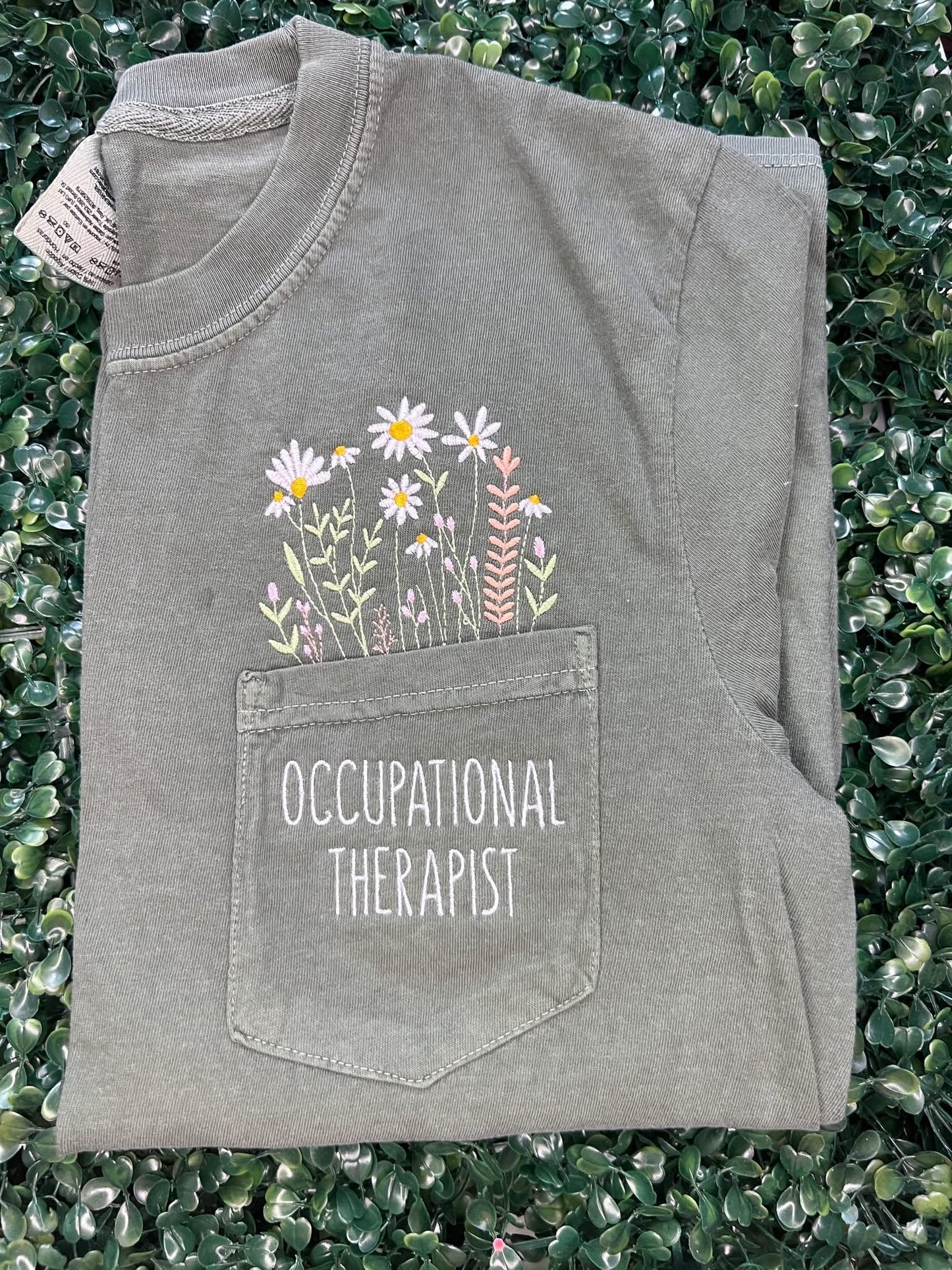 Floral Pocket Embroidery
