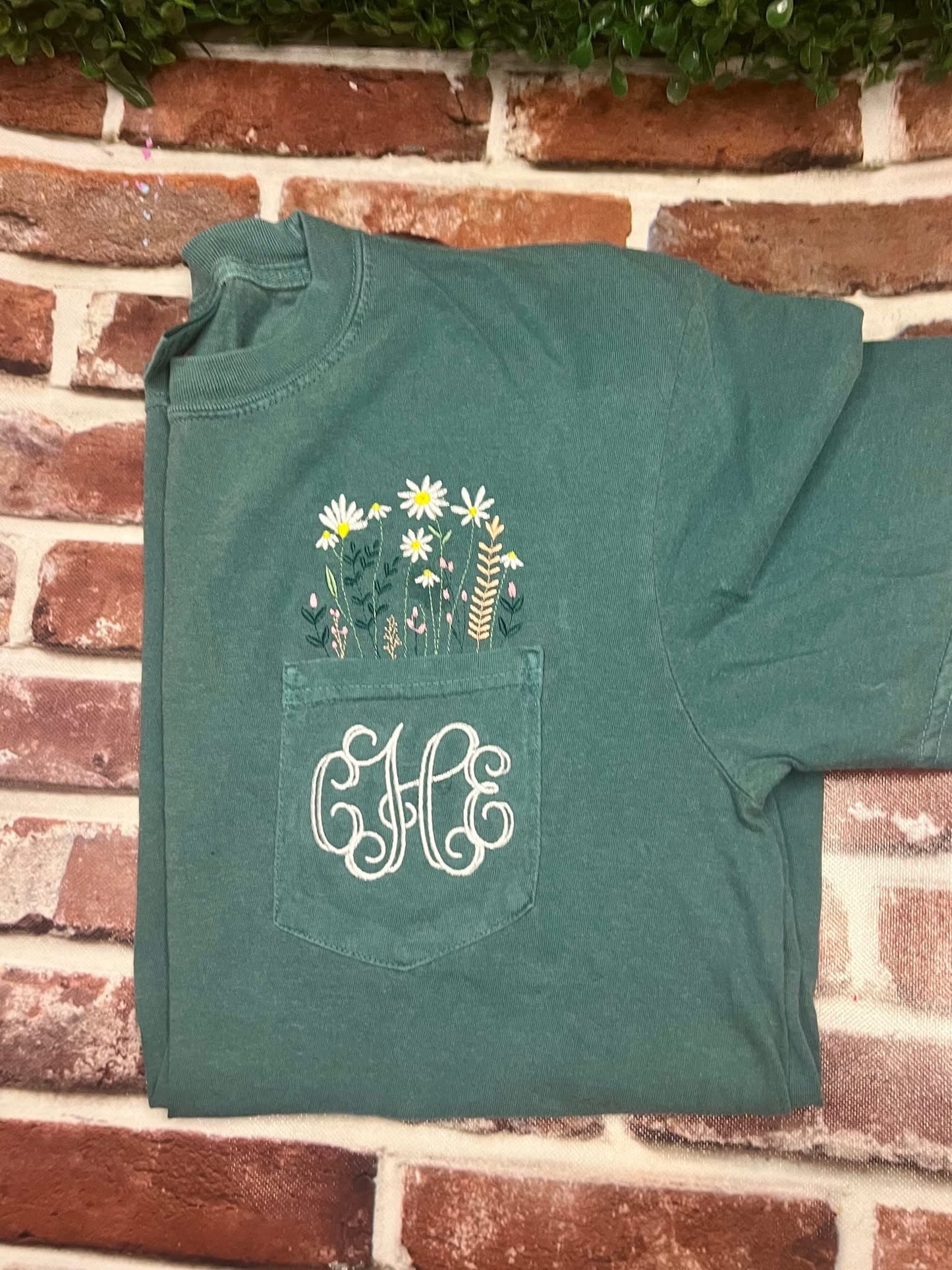 Floral Pocket Embroidery
