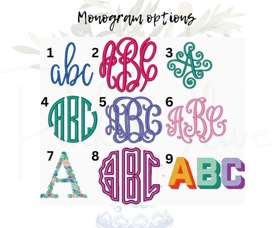 Monogram Embroidery