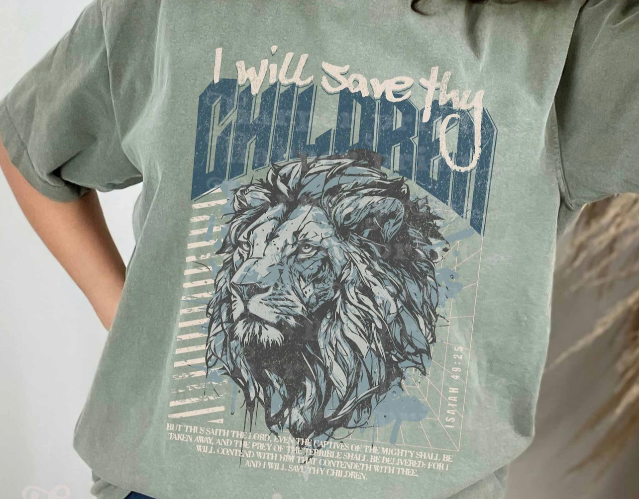 Save thy children Blue & Tan