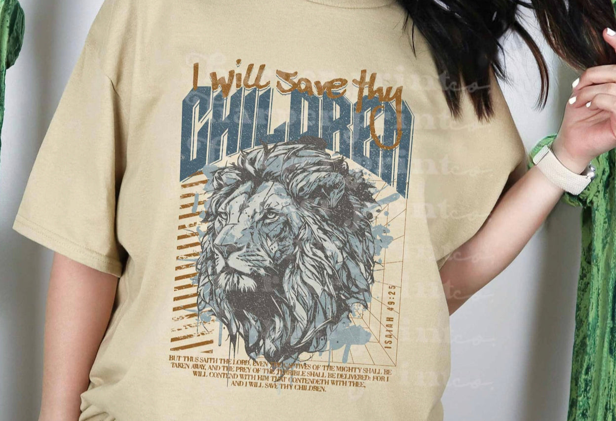 Save thy children Blue & Brown