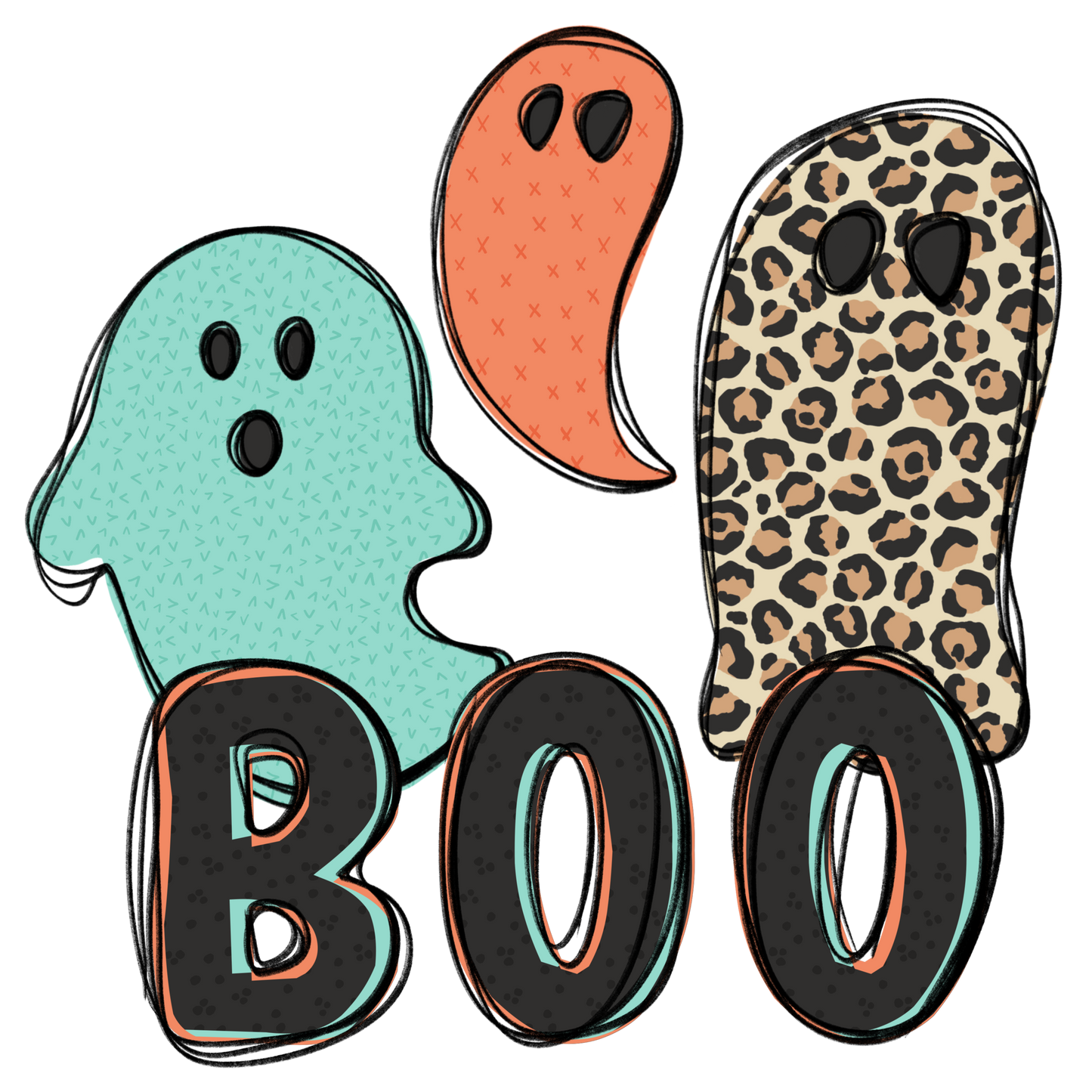 Boo ghosts leopard