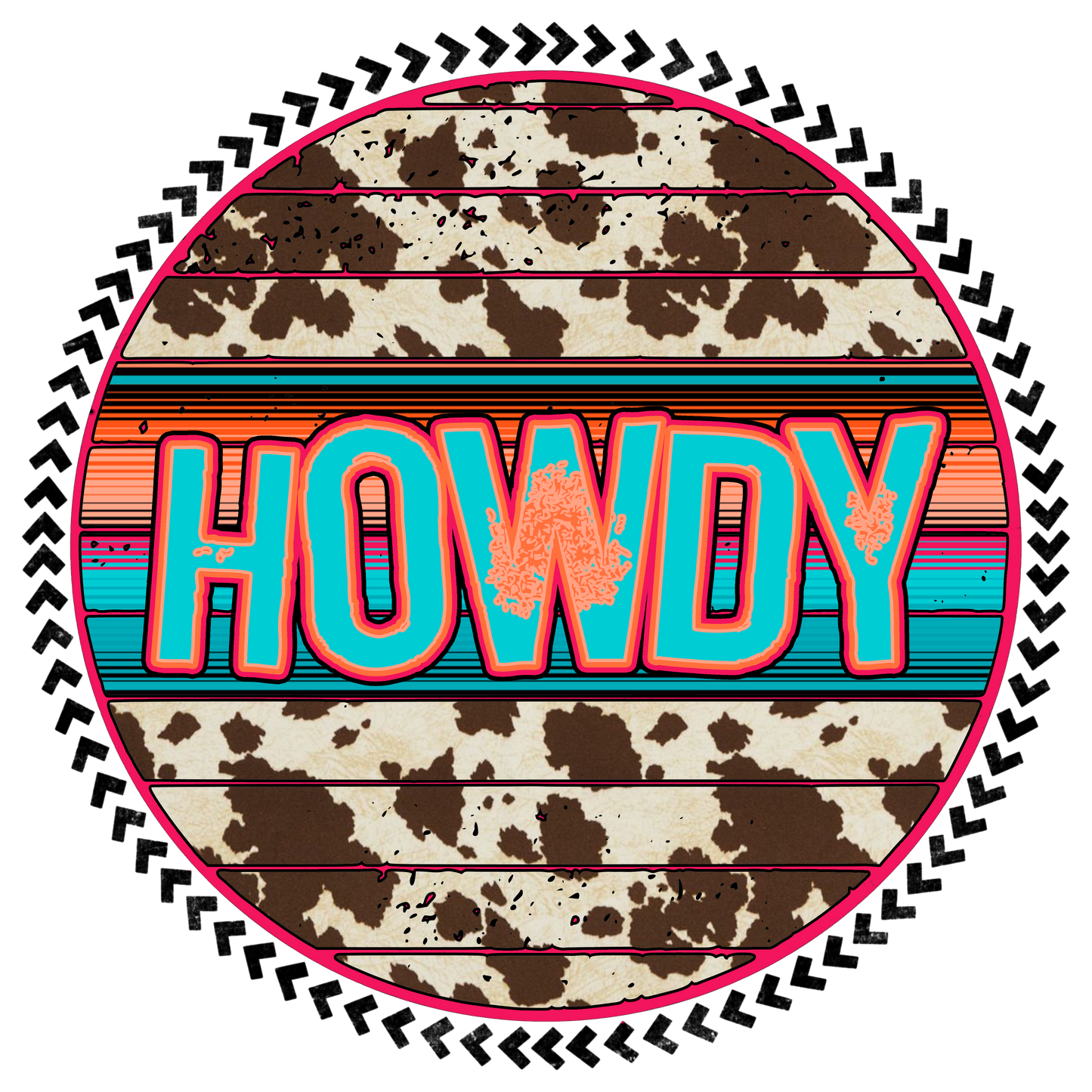 Serape Cow Howdy