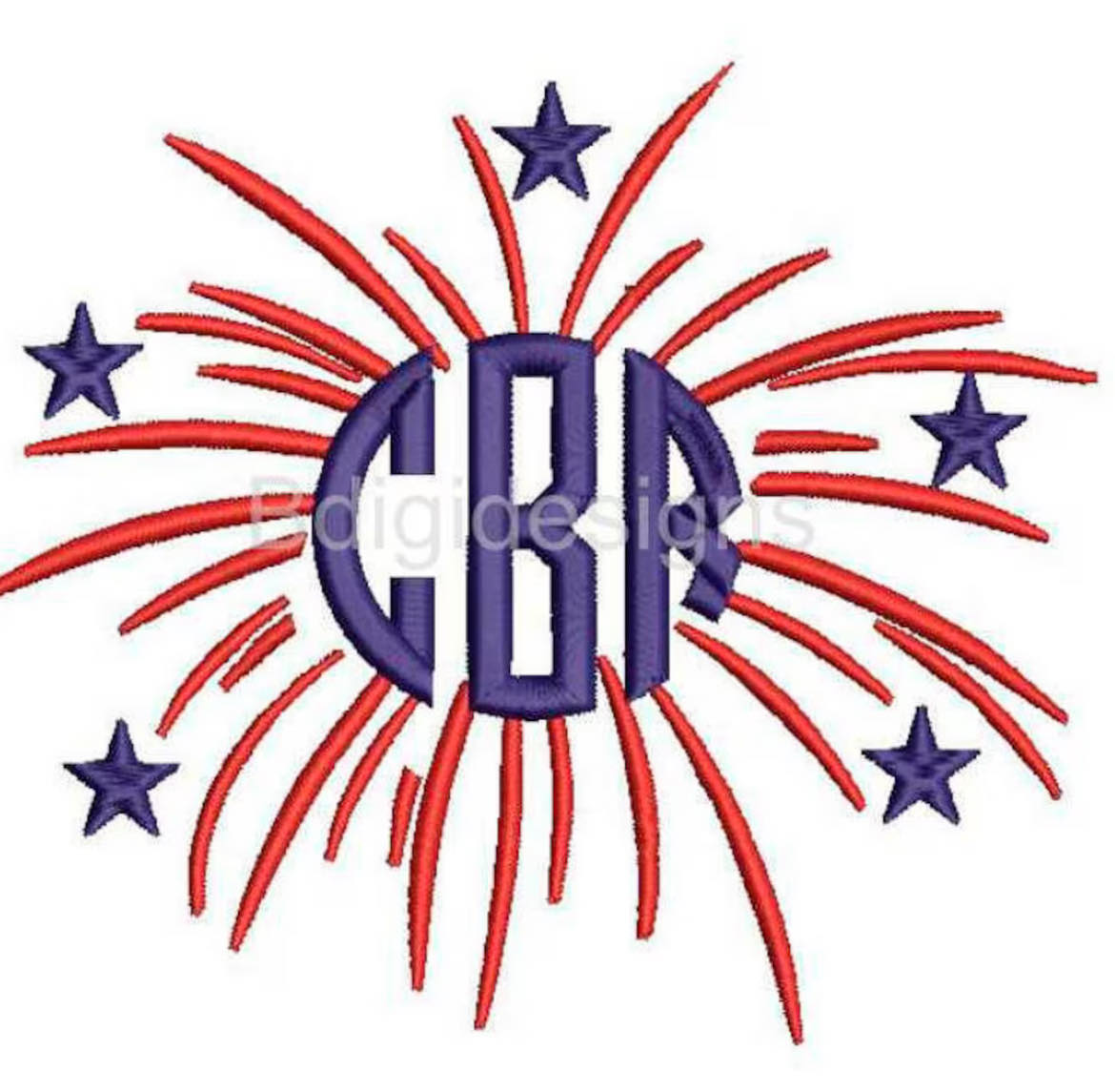 Youth Firework Embroidered Tee