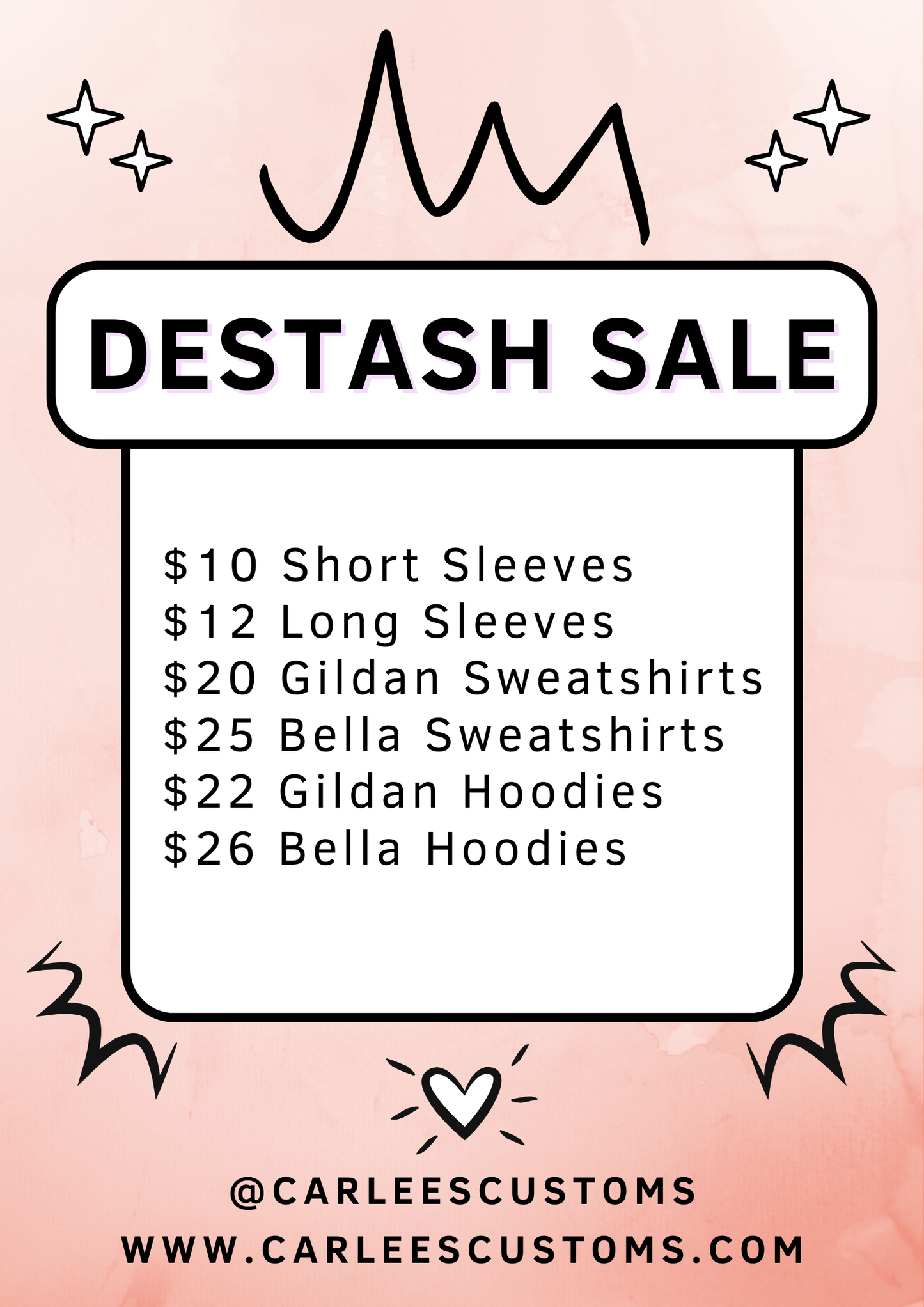 Destash Sale