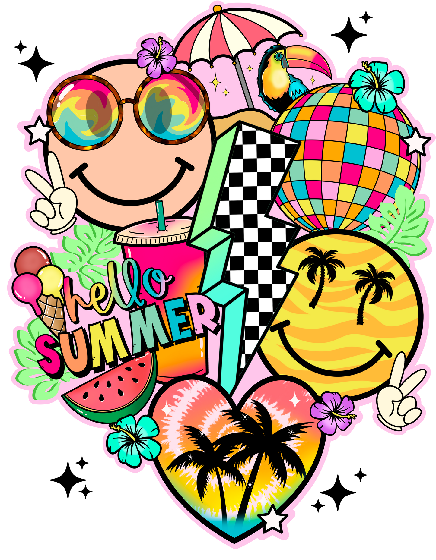 Retro Summer Collage