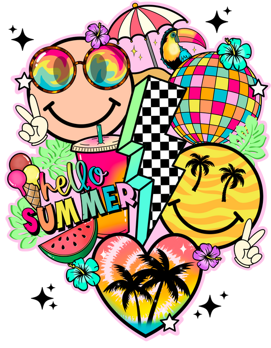 Retro Summer Collage