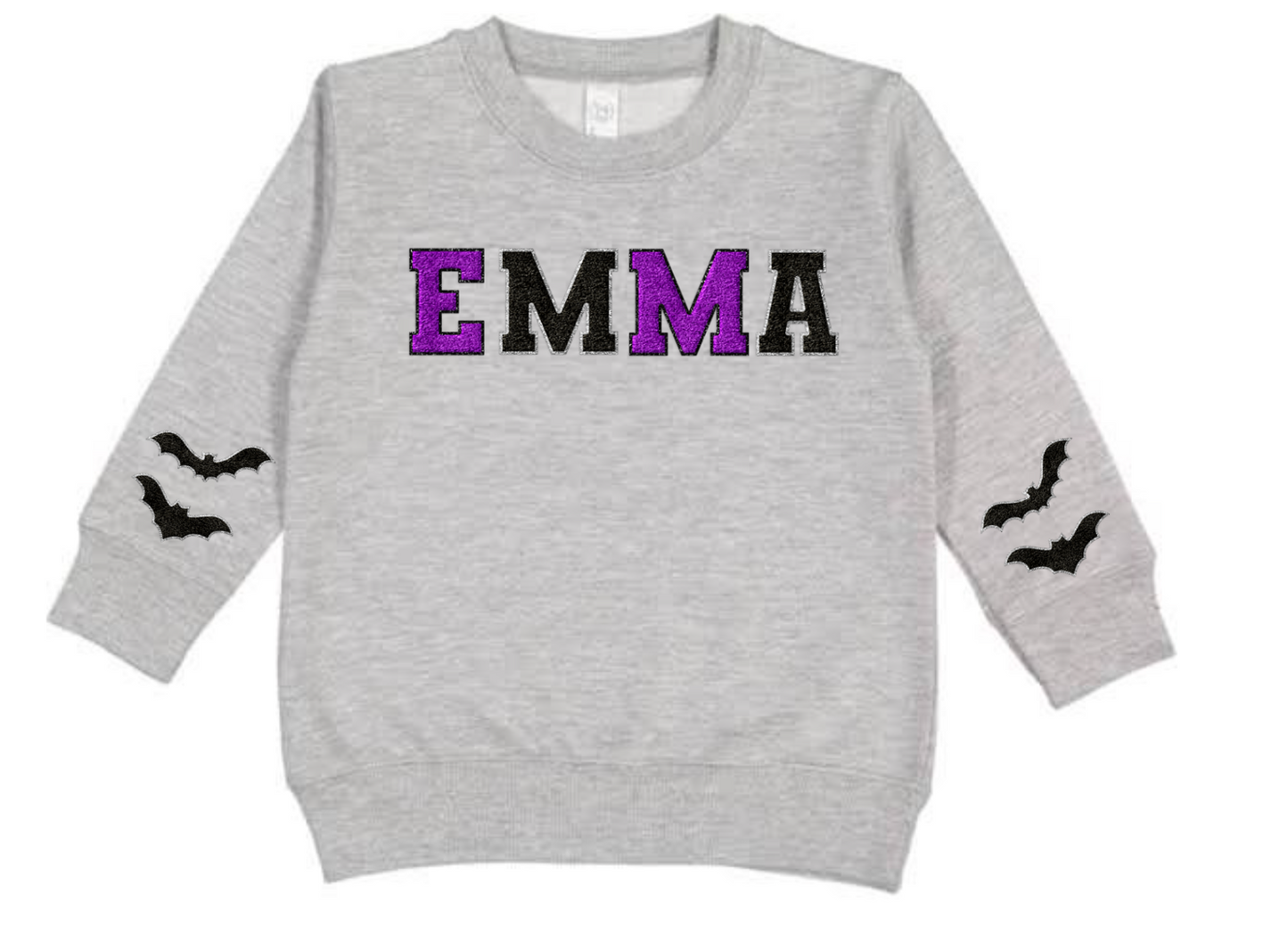 Kids Black/Purple with bat sleeve