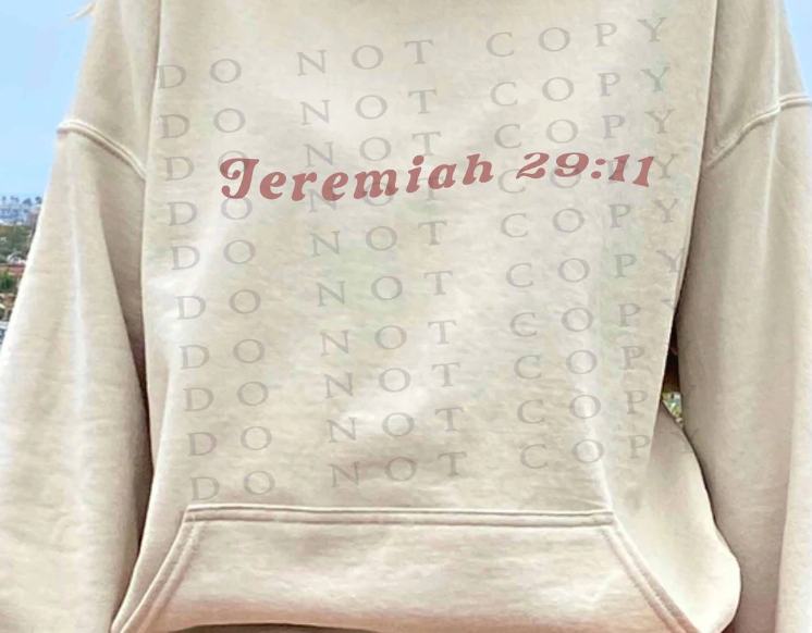 Jeremiah 29:11- Front & Back