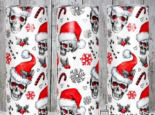Christmas Skull Tumbler