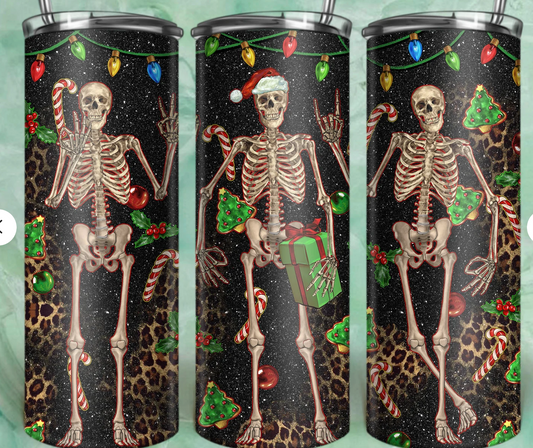 Christmas Skeleton Tumbler