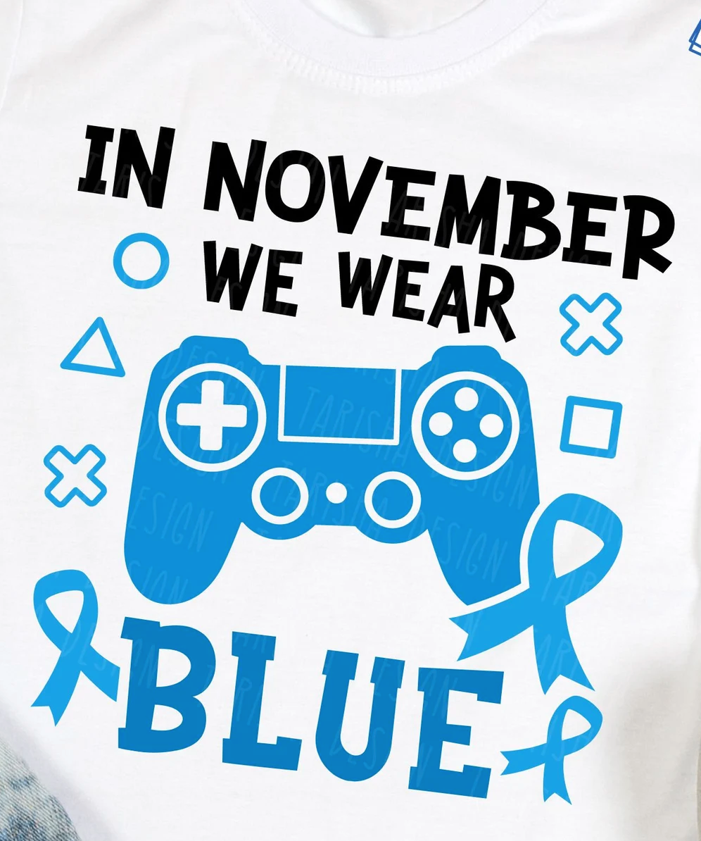In November we wear blue Kids