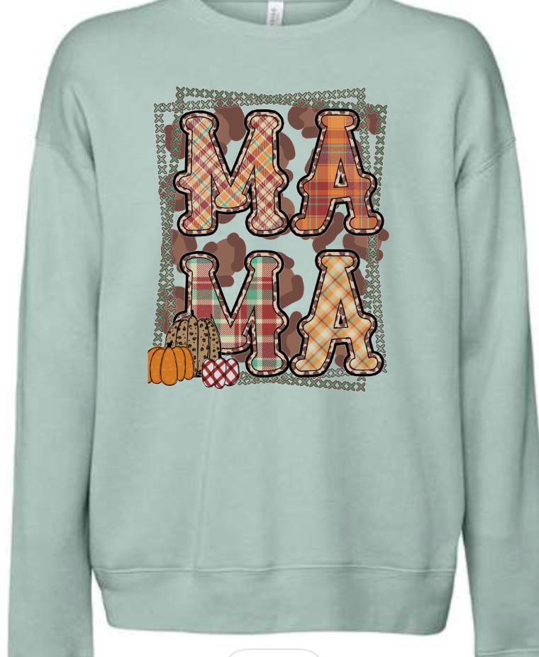 Mama Fall Flannel Stitches