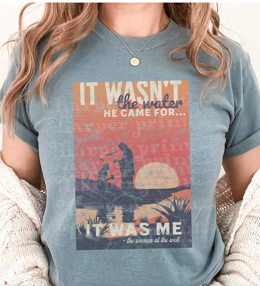 It wasn't the water he came for