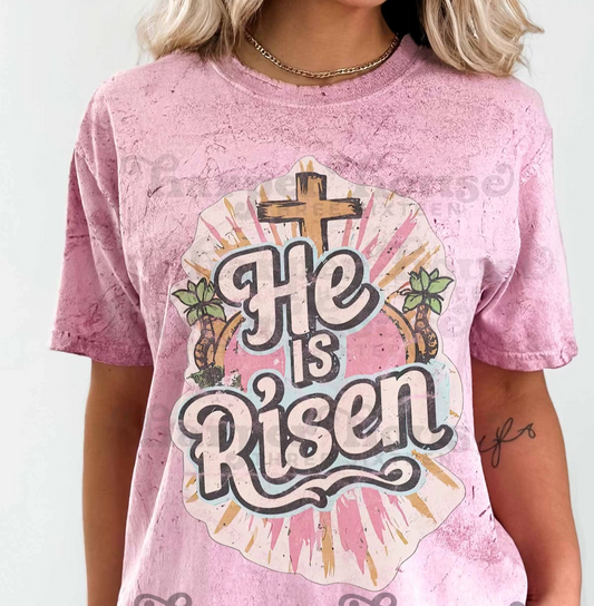 He is risen - typography