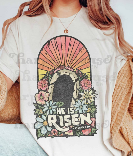 He is risen- tomb