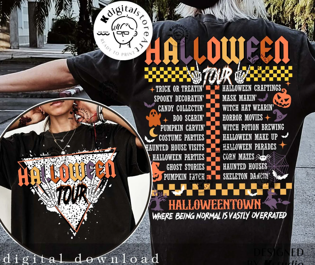 Halloween Tour Front Back