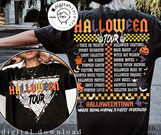 Halloween Tour Front Back