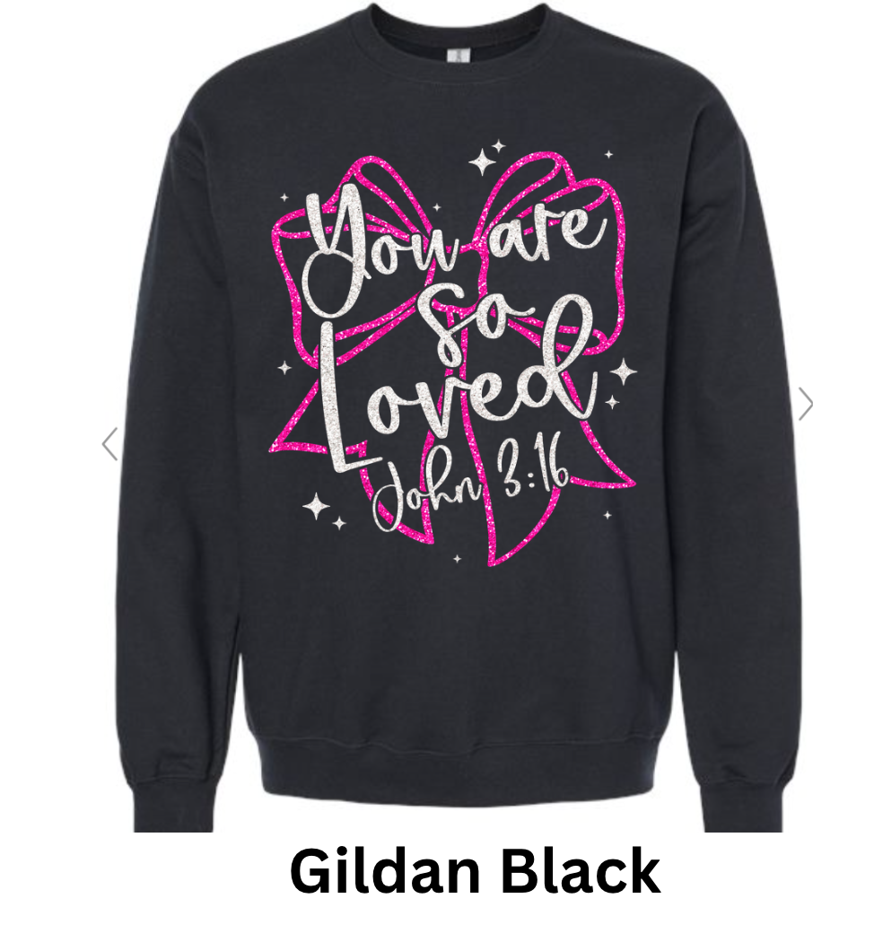 You are so loved white