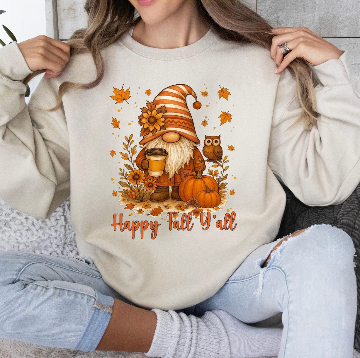 Happy Fall Yall Gnome