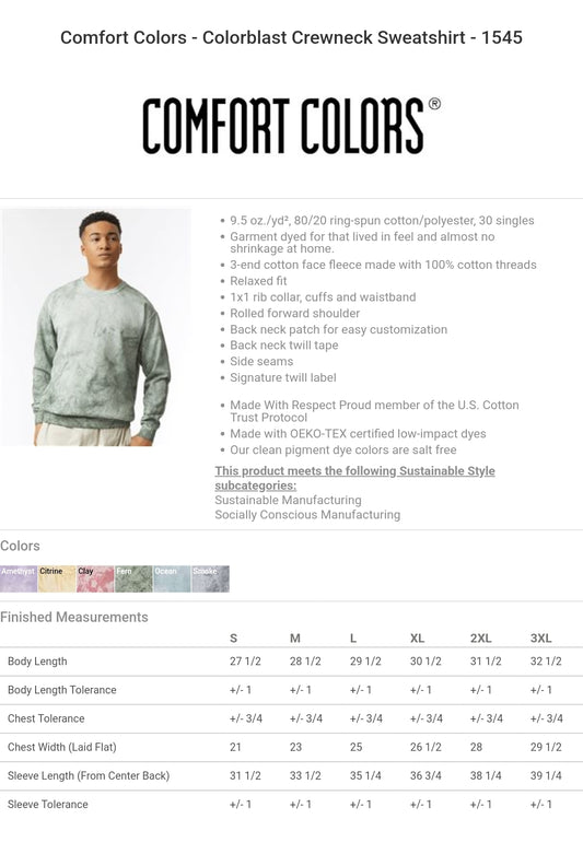 Comfort Colors Crewneck Add on