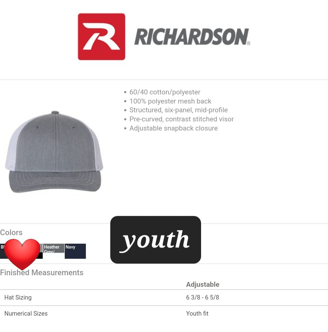 Patch Hats (can put any name/design on them just specify in box) also put color of hat wanted!