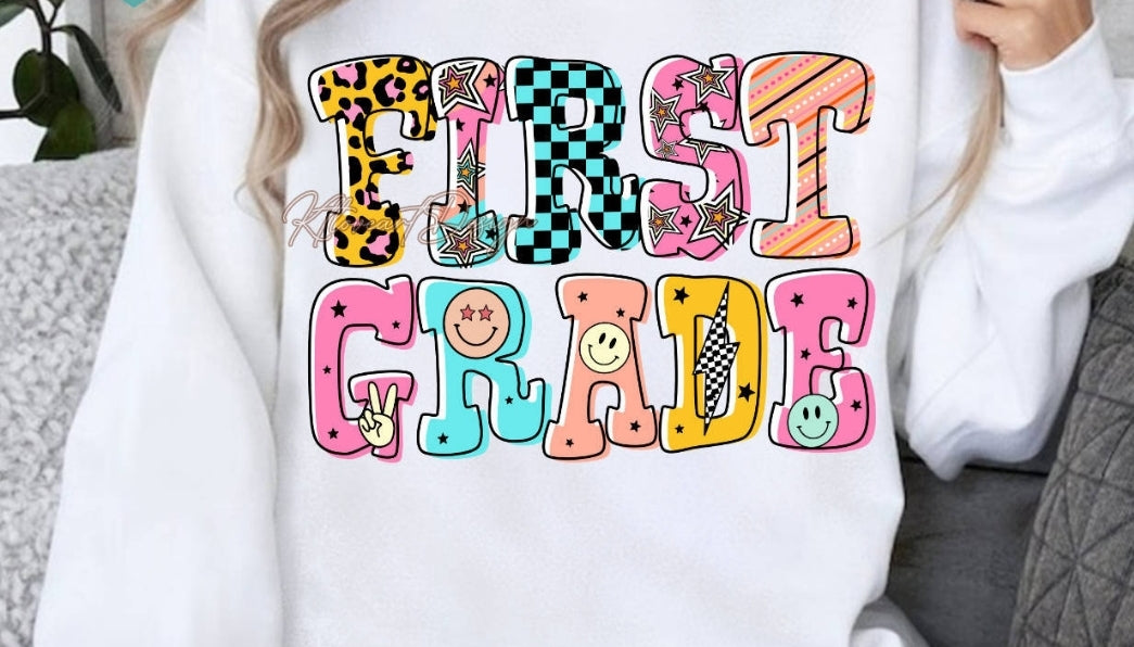 Grade tee (prek-5th) adult