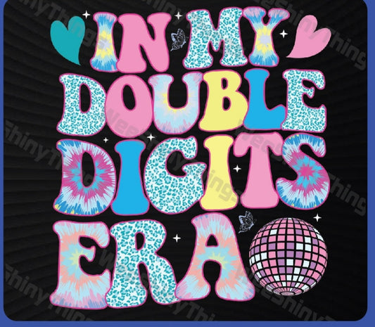 Double digits adult front and back