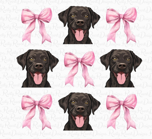 Chocolate Lab bow