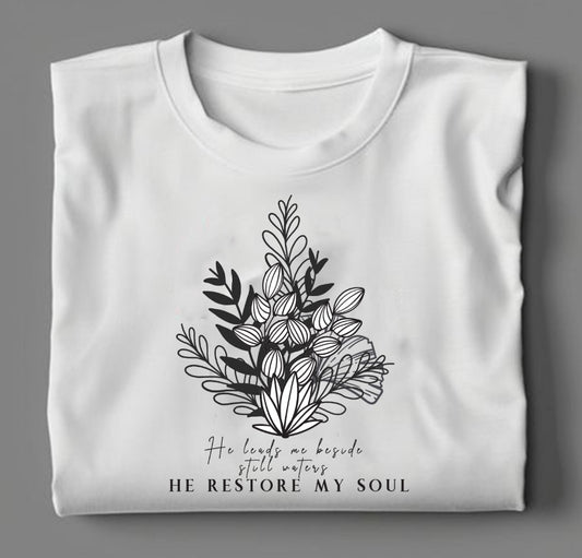 He leads me beside still waters