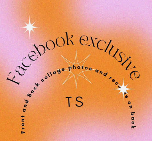 FB exclusive Retro Photos with Records on back TS Front and Back