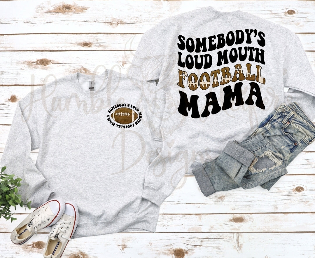 Someones loud mouth football