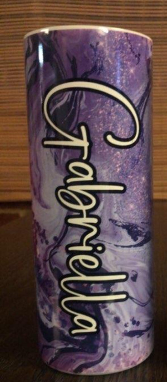 Purple marble tumbler