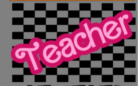 Teacher checkered