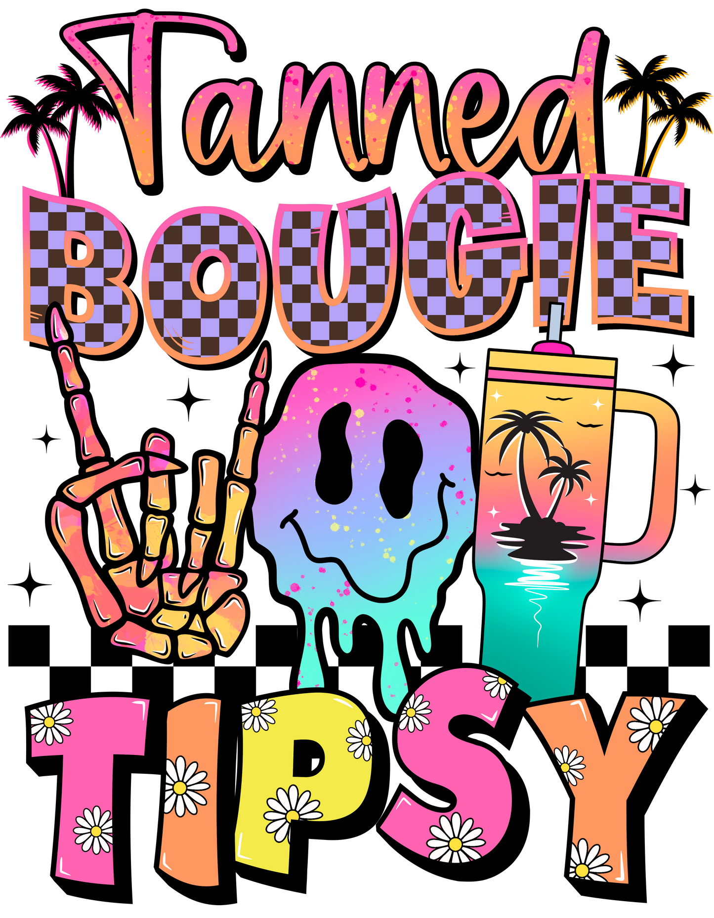 Tanned Bougie Tipsy- Front & Back
