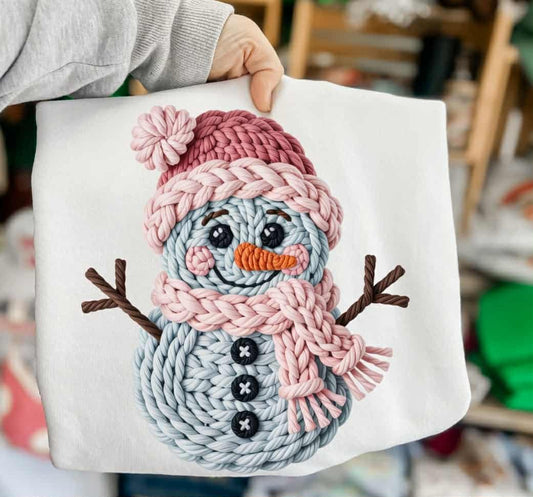 Yarn Snowman