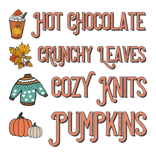 Fall Things Hot Chocolate->Pumpkins