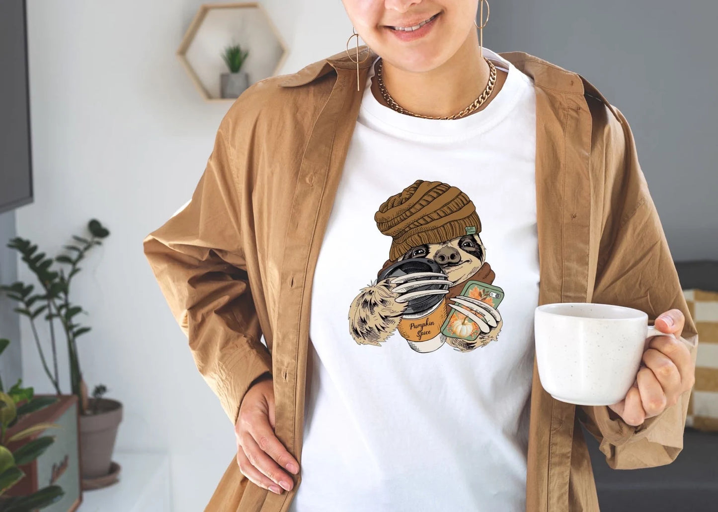 Pumpkin Spice Sloth