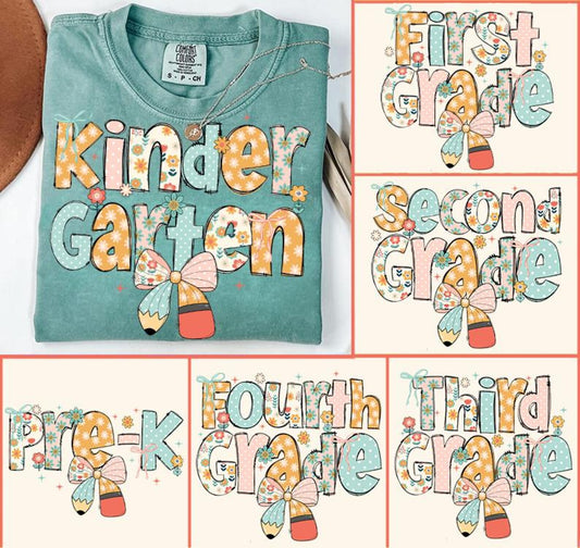 Preppy Back To School Floral Adult