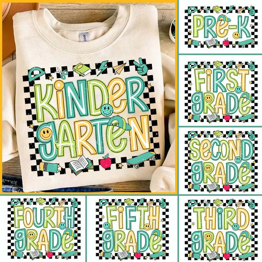 Checkered Boys Back To School Adult