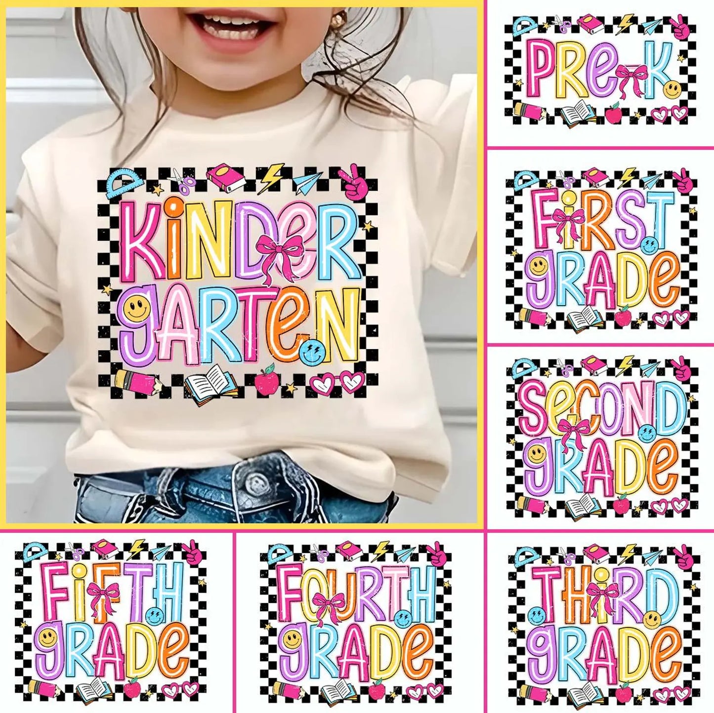 Checkered Girls Back To School Adult