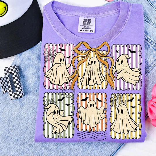 Retro Halloween Floral Ghost