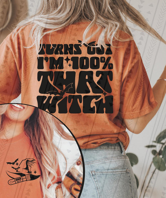 That witch front and back