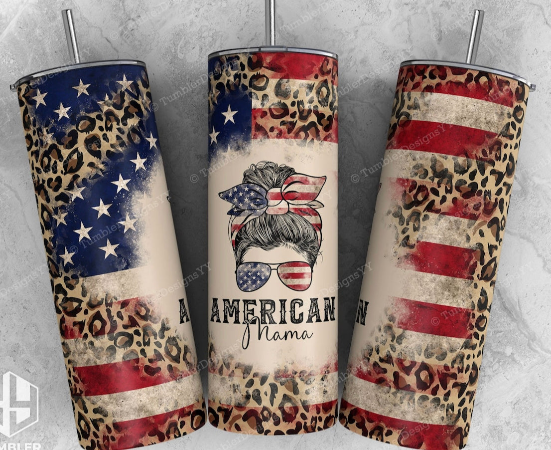 USA American Mama tumbler