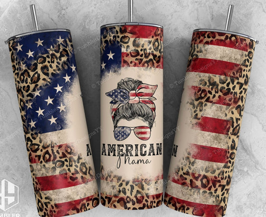 USA American Mama tumbler