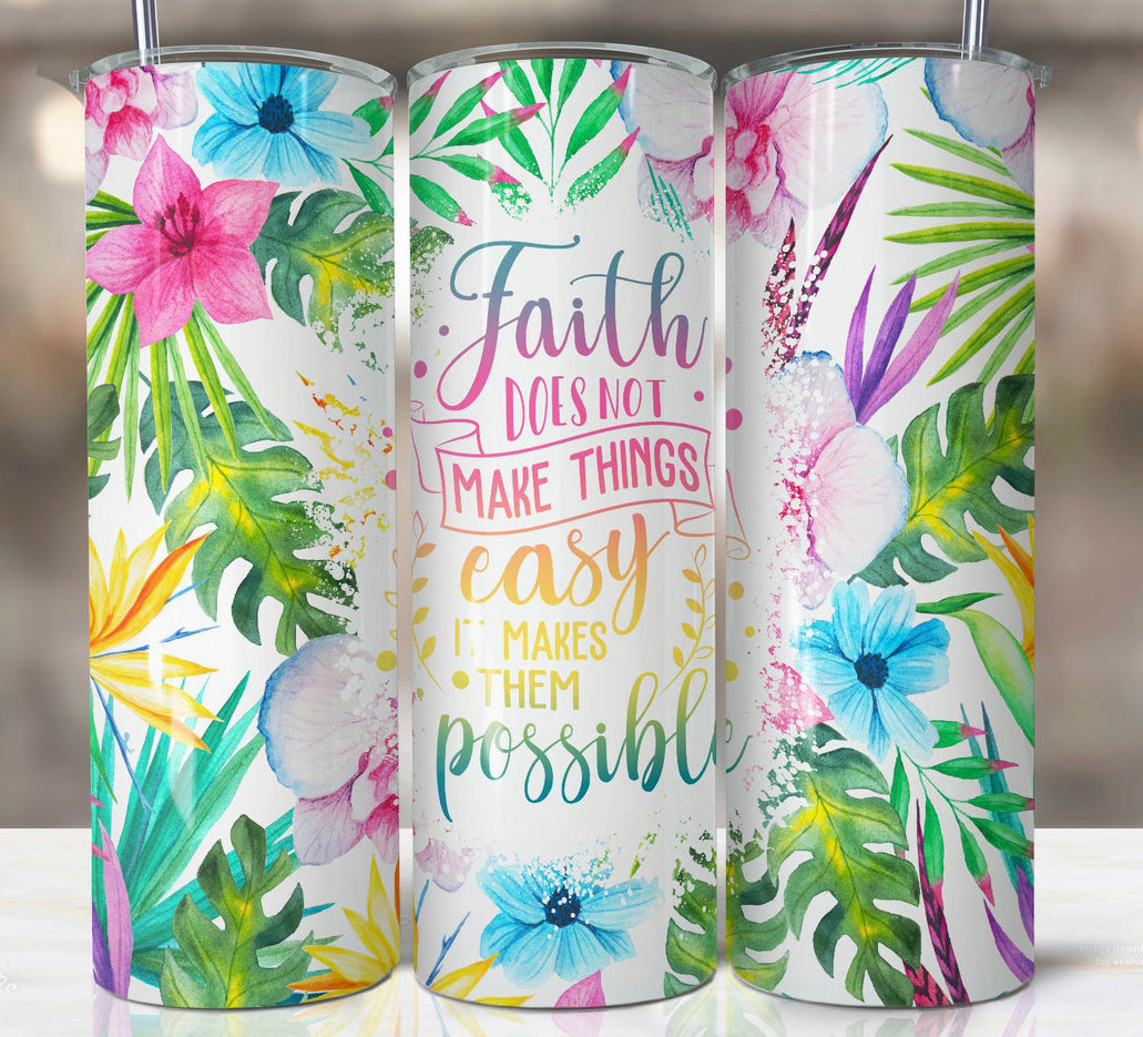 Summer faith tumbler