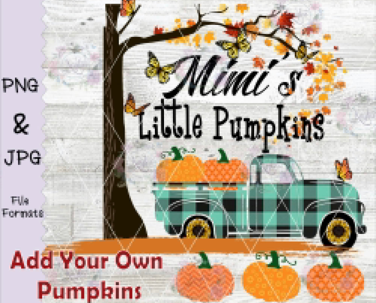 Personalized Pumpkin Truck