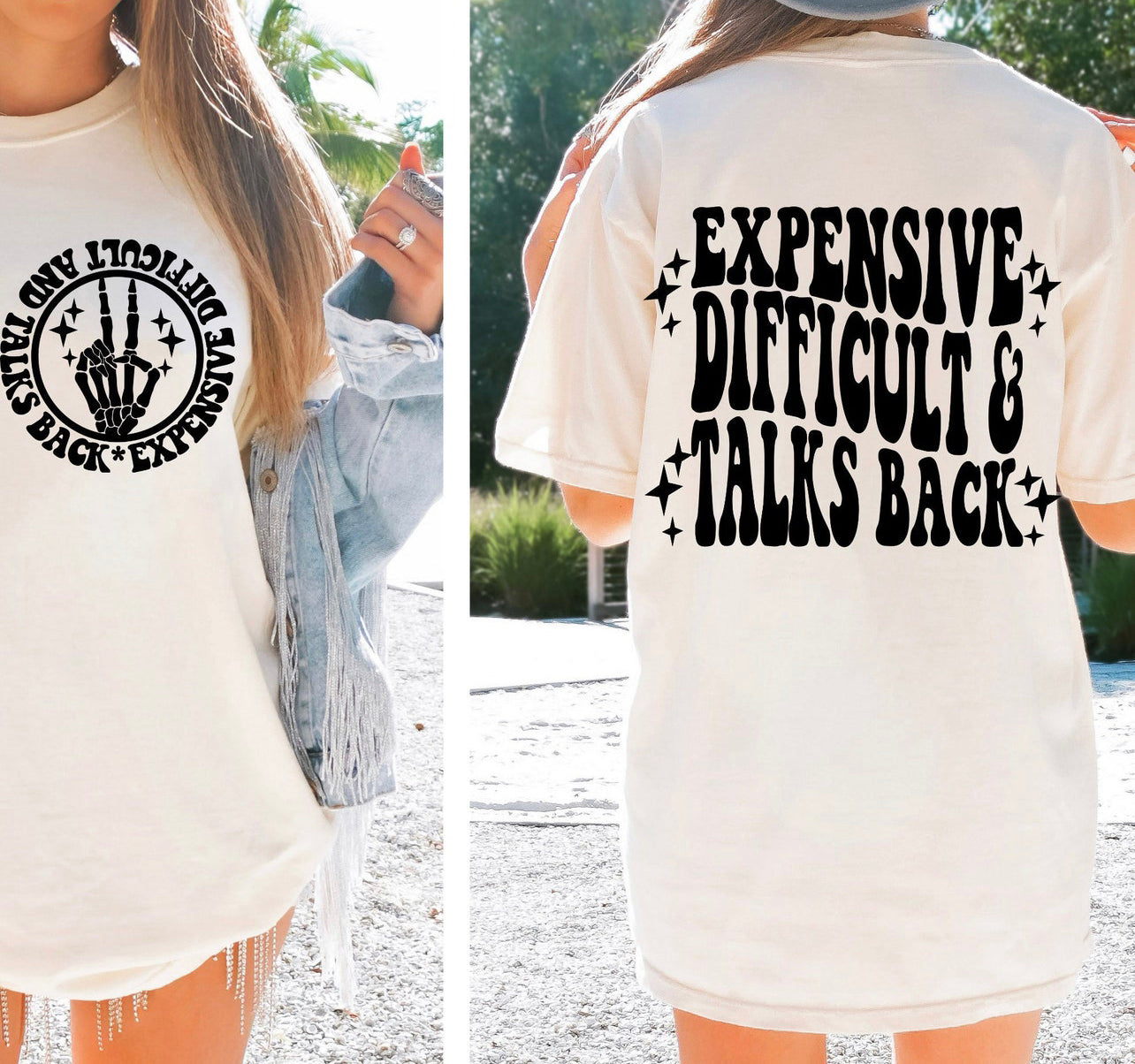 Expensive difficult talks back front and back